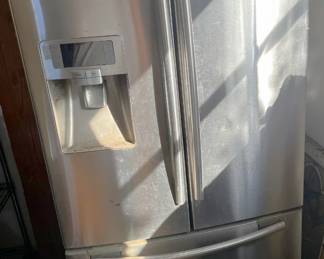Let's start with this French-door, bottom freezer refrigerator by Samsung.  