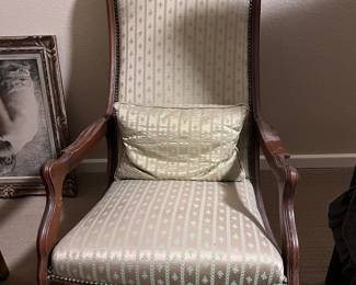Vintage Victorian style wooden rocking chair
