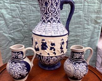 German Pitcher & Steins