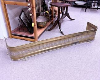Brass Fireplace Fender