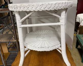 Wicker Side Table