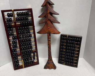 Abacus & Wooden Tree