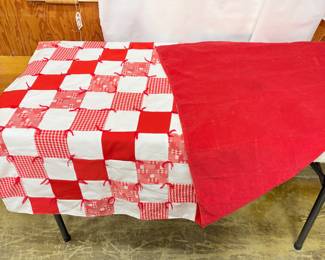 Red & White Quilt