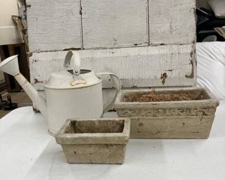 Farmhouse Planters & Watering Can