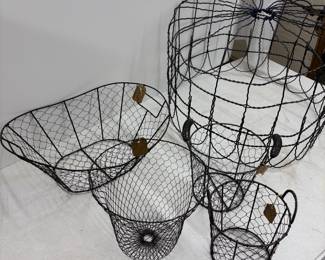 Wire Baskets & Lamp Shade