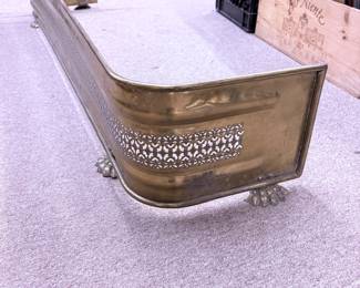 Brass Fireplace Fender
