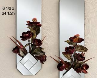 Mirrored wall sconces
