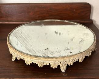 Vintage mirrored vanity tray