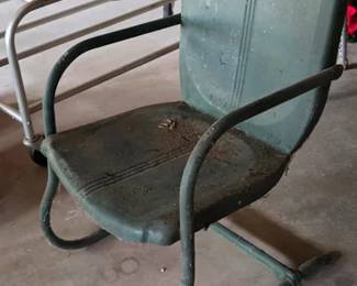 Vintage metal garden chair