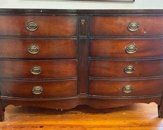 Vintage solid mahogany dresser
