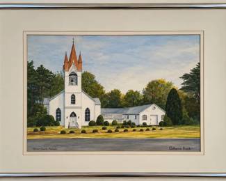 First Baptist Church in Mathews, framed art