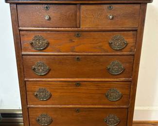 Antique golden oak dresser