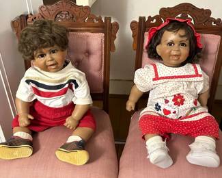 Honey and Sonny reproduction Dehetre dolls