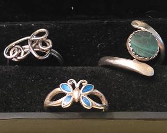 Sterling silver rings