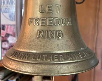 Martin Luther King, Jr. "Let Freedom Ring" wall mounted brass bell