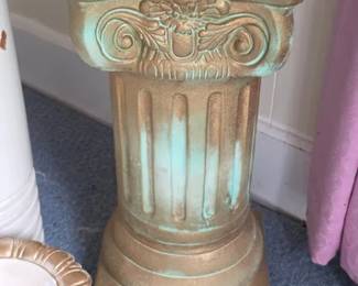 Plaster column decor