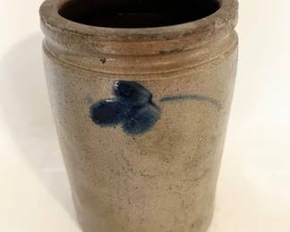 Vintage salt glazed stoneware crock