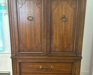 Vintage Tuscan-style armoire