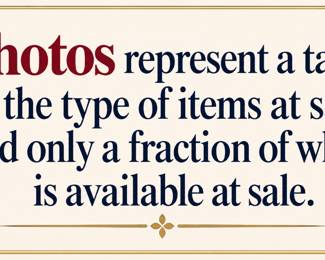 Elegant Sale Disclaimer Placard