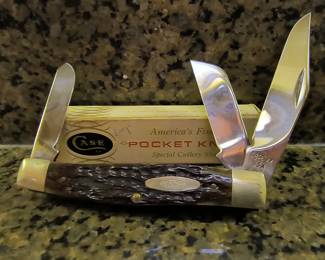 Large 3 Blade Pocket Knife - Case xx