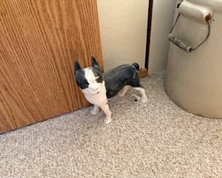 Cast iron frenchie dog