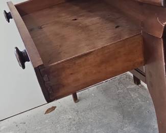 Vintage Mahogany Writing Desk with Single Drawer