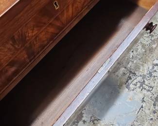 American Empire Flame Mahogany Chest of Drawers