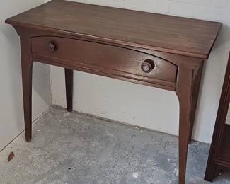Vintage Mahogany Writing Desk with Single Drawer