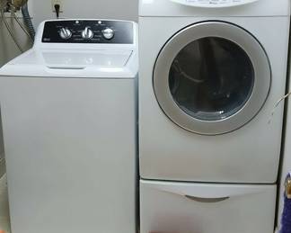 Maytag Neptune Dryer and GE Top Load Washer Set