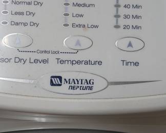 Maytag Neptune Dryer and GE Top Load Washer Set