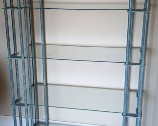Iron and Glass Etagere