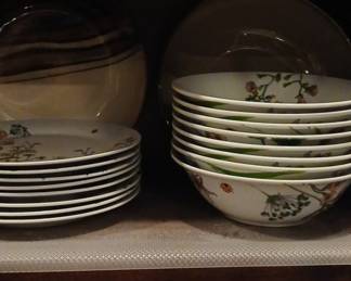 Fitz and Floyd Emerson Floral Dish Set