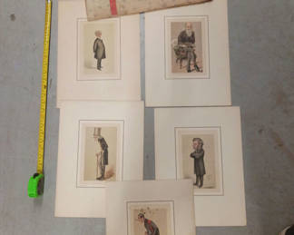 Lot 5: Vintage art print lot 