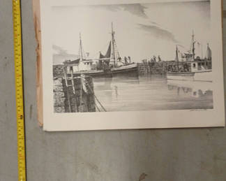Lot 6: Vintage art print 