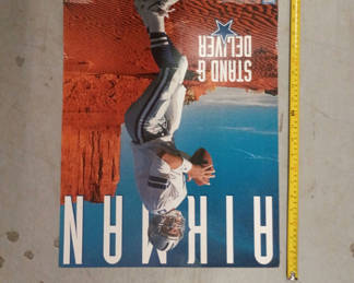 Lot 2: Vintage Aikman football poster 
