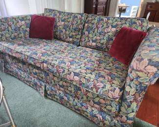 Floral loveseat
