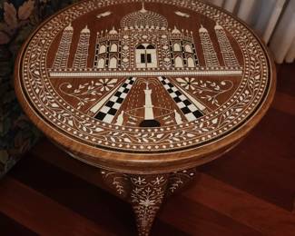 Inlaid decorative table