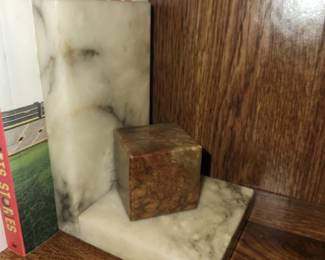 Marble bookends