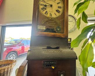 Old National London Time Recorder-Timeclock