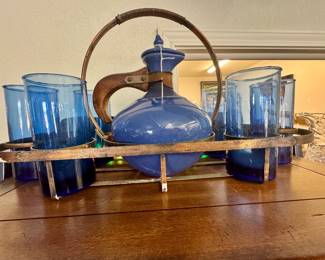 Vintage Bauer Pottery Carafe Service Set