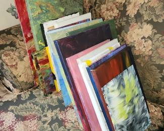 Unfinished canvases