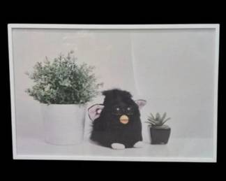 58 1990sFurbyNostalgicWhiteFramedPrint