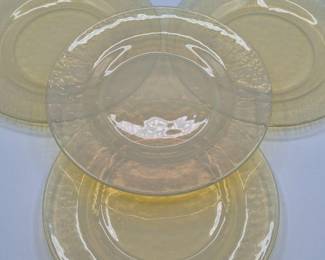 59 EffetreMuranoYellowOpalescentGlassPlates
