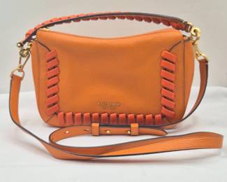 19 DesignerKateSpadeOrangeLeatherCrossbodyHandbag