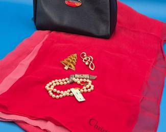 129 ChristianDiorCosmeticZipperBagScarfJewelryMix