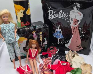 116 Vintage1960sBarbieSkipperCollectionDollCaseLunchbox