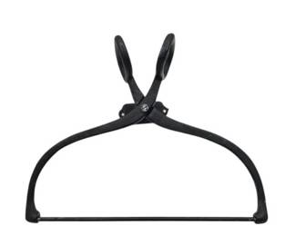 102 VintageCastIronTongPaperTowelHolderWallMount