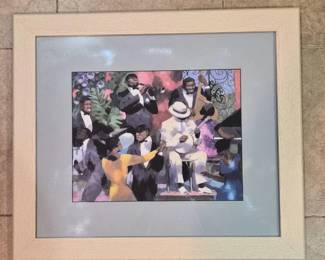 149 BuffetJazzMusiciansFramedPrint