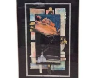 95 ArrivalbyJohnPaulMorganMixedMediaCollagewithCOA