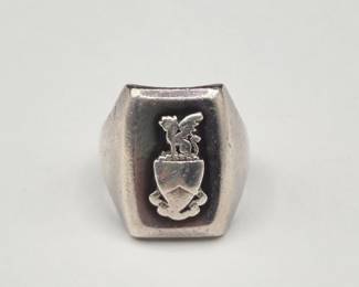 74 SolidSterlingSilverAPCOSignetRing
